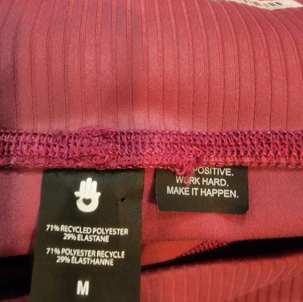 Spiritual Gangster Mindful Eco Jersey Jogger Leggings in Wildberry Size M